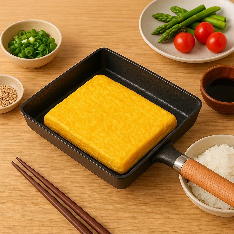 Sun Terriory Cast Iron Tamagoyaki Pan 6×7 Inch – Square