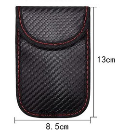 Bolsa Faraday, Funda para Llaves RFID, Estuche de Bloqueo de Señal sin Llave, Protección Antirrobo para Llaves Inteligentes de Entrada Remota para Seguridad de Coche 3 Piezas