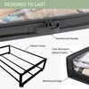 Underbed Storage Container with Wheels, Space-Saving Storage for Bedroom, Clear