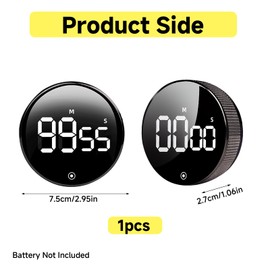 Digital Kitchen Timers for Cooking, OIHCAZ Magnetic Countdown Timers Clock with LCD Disply, Adjustable Oven Timer Stop Clock for Baking Yoga Studying Sport