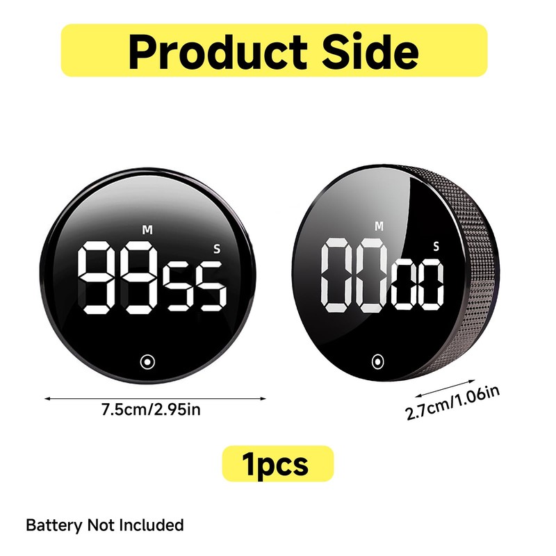 Digital Kitchen Timers for Cooking, OIHCAZ Magnetic Countdown Timers Clock