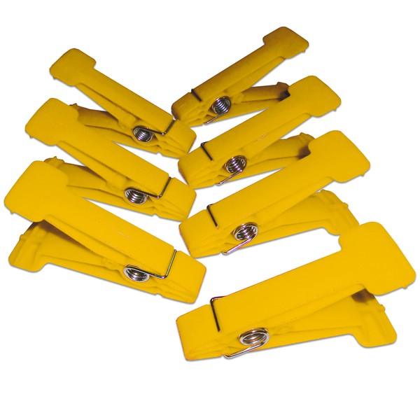 Rehabilitation Advantage Resistive Pinch Pin Hand Exercisers (Set of 7), Yellow, 0.35 Pound