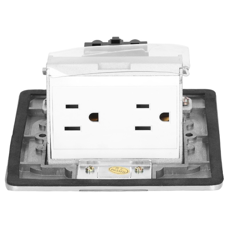 Concealed Recessed Socket Aluminum Alloy PC Desktop Outlet for Residences