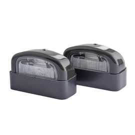 HELLA 2KA 001 386-281 Licence Plate Light - 12V - mounting - Lens Colour: Crystal clear - Plug: Blade Terminal - Rear/left/right