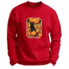 Fall Shirt for Men Black Cat in A Pumpkin Patch