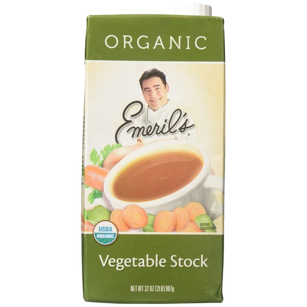 Emeril's Stock All Natural Vegetable, 32-Ounce (Pack of 6)