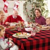 Fayavoo Christmas Tablecloth Round, Buffalo Plaid Tablecloth 70 x 70