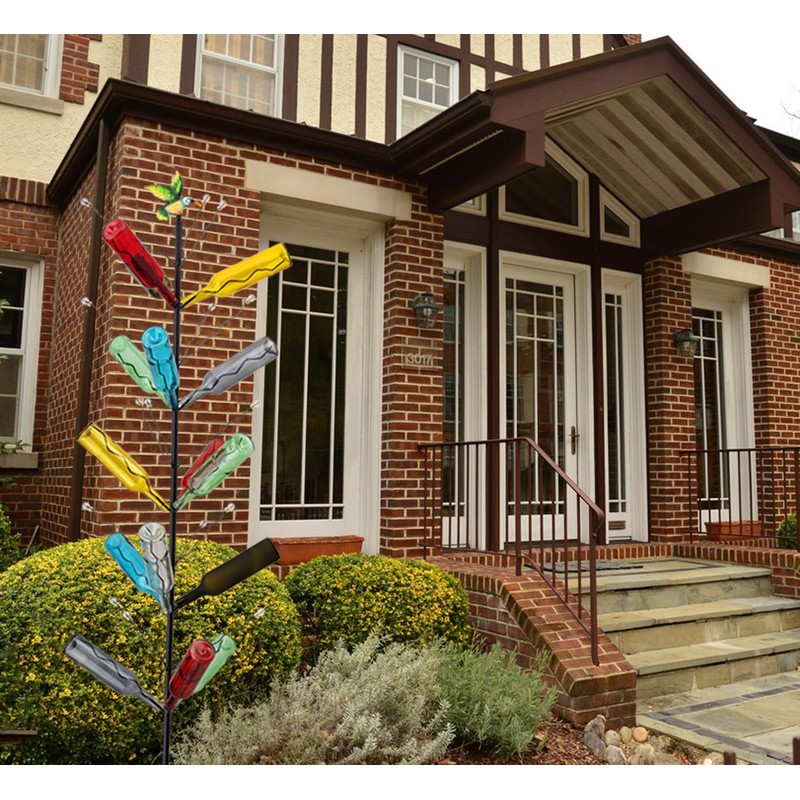 7.2FT Tall Wine Bottle Trees Stand for Garden Decorative, Rustproof