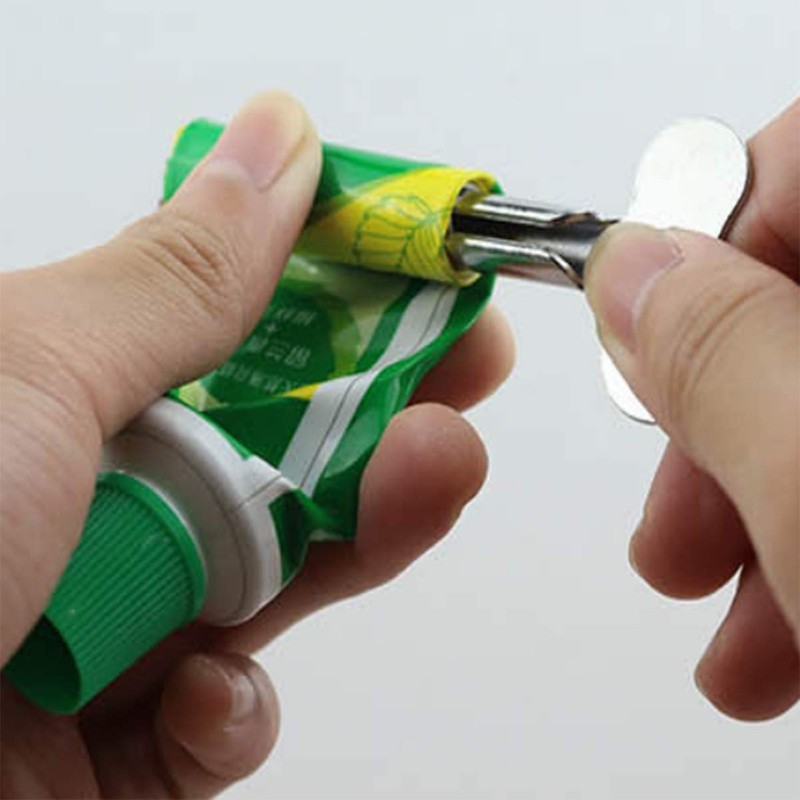 Toothpaste Squeezer, 3 Packs Stainless Metal Toothpaste Tube Squeezers Roll-up