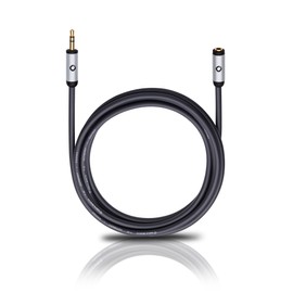Oehlbach i-Connect J-35 EX Mobiles Audiokabel, 3,5 mm Klinken-Verlängerung schwarz 5.00 m