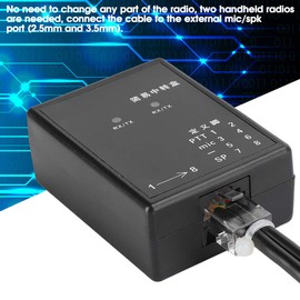 PUSOKEI Two-Way Radio Relay, K Port Relay Walkie Talkie Two-Way Radio Repeater Box for Most Brands with Same Port