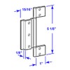 Screen Doors Hinge (White) - Pack of Three (3 ea.)