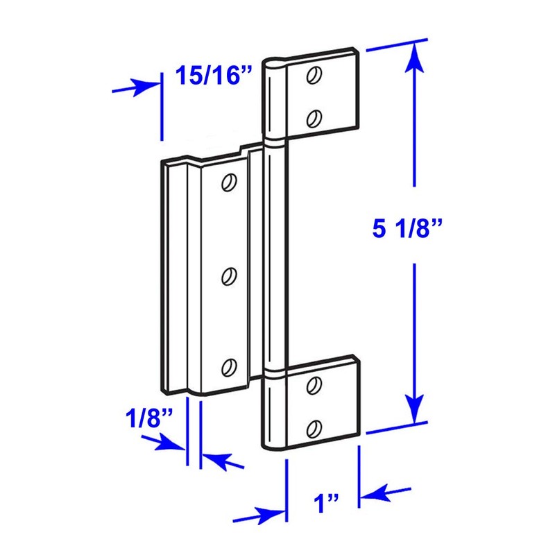 Screen Doors Hinge (White) - Pack of Three (3 ea.)