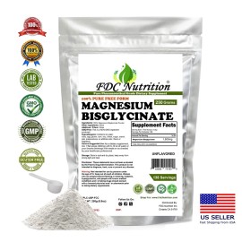 Bisglicinato de magnesio en polvo FDC (250 gramos) sin sabor