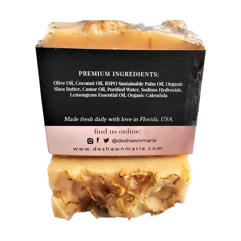 Undisclosed Lemongrass Calendula Soap - 6 pack