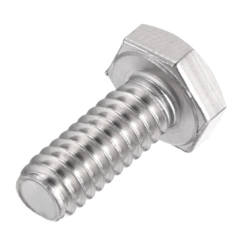 sourcing map 1/4-20x5/8" Hex Bolts 304 Stainless Steel Hexagon Screw