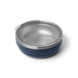 YETI Rambler Low Bowls, Vacuum Insulated, Stackable and Nestable Stainless Steel Bowl with Lid, 1.6 Quart, Navy