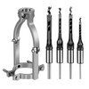 Square Hole Drill Bit Adapter and Square Hole Drill Bit