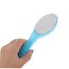 minkissy Natural Double-sided Foot Scrub Stone Brush Plastic Handle Callus