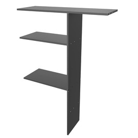 KINYING Metal Laminate Shelving Kit for Kinying Vertical Storage Cabinet, with Screw and Nuts, 68” x 46” x 15”(Color: Black)