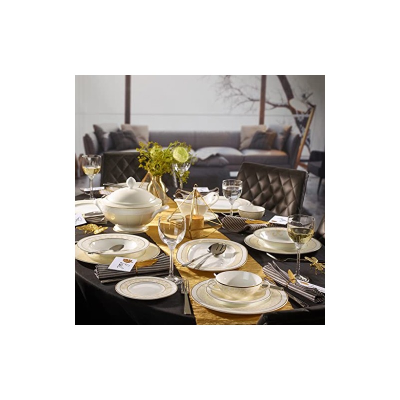 Villeroy & Boch 10-4390-2700 Ivoire Suppenteller, Porzellan, 1043902700