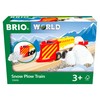 BRIO World Christmas Snow Plow Train for Kids Age 3