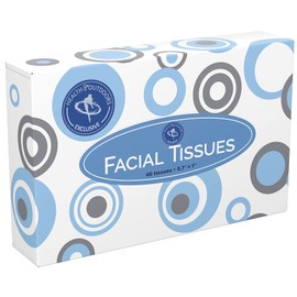HAO Facial Tissues [Home and Business] 40 Count Box Standard 2-ply Tissue Paper(HAO-DFT-40CT)