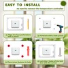 4 PCS Thermostat Lock Box with Key, Large Thermostat Cover