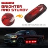 yifengshun 4pcs 3LED Red Side Marker Lights 12-24V Super Bright