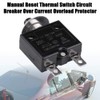 KIMISS Plastic Metal Reset Thermal Switch with Waterproof Button Circuit