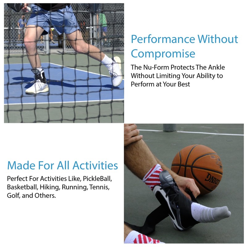 Ovation Medical Nu-Form Ankle Brace - Premium, Low Profile Ankle