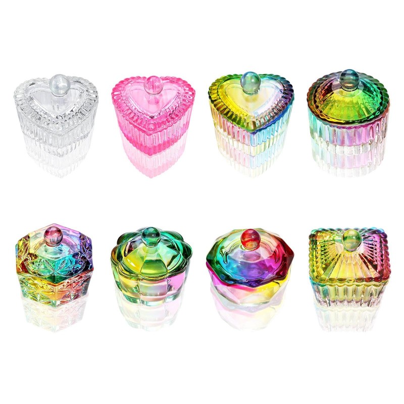 Nails Art Glass Acrylic Dappen Dish Crystal Bowl Liquids Crystal
