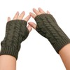 LCHULLE 1 Pair Fingerless Gloves Warm Arm Gloves Winter Knit