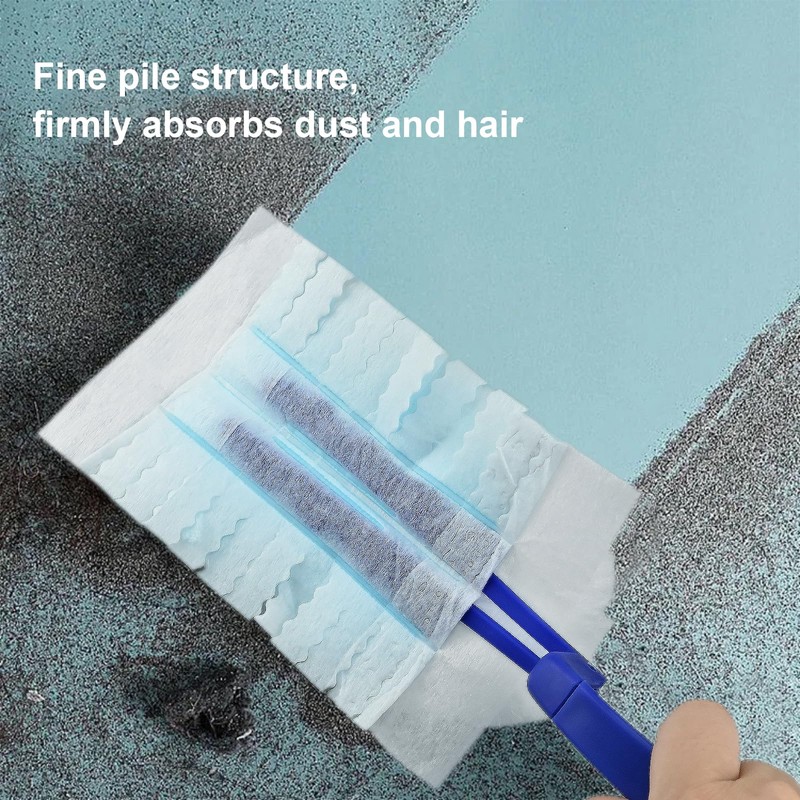 Flash Dust Magnet Refills, 20-Pack Blue Microfiber Duster Heads with