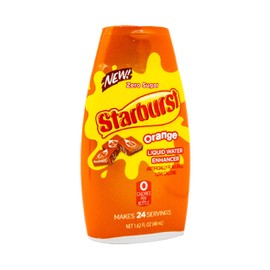 Starburst Liquid Water Enhancer, 1.62 Fl. Oz. Bottle (12 Pack) – Orange – Low Calorie, Zero Sugar Drink Enhancer, 1 Bottle Makes 24 8oz. Servings, Convenient & Easy to Use, 12 Count