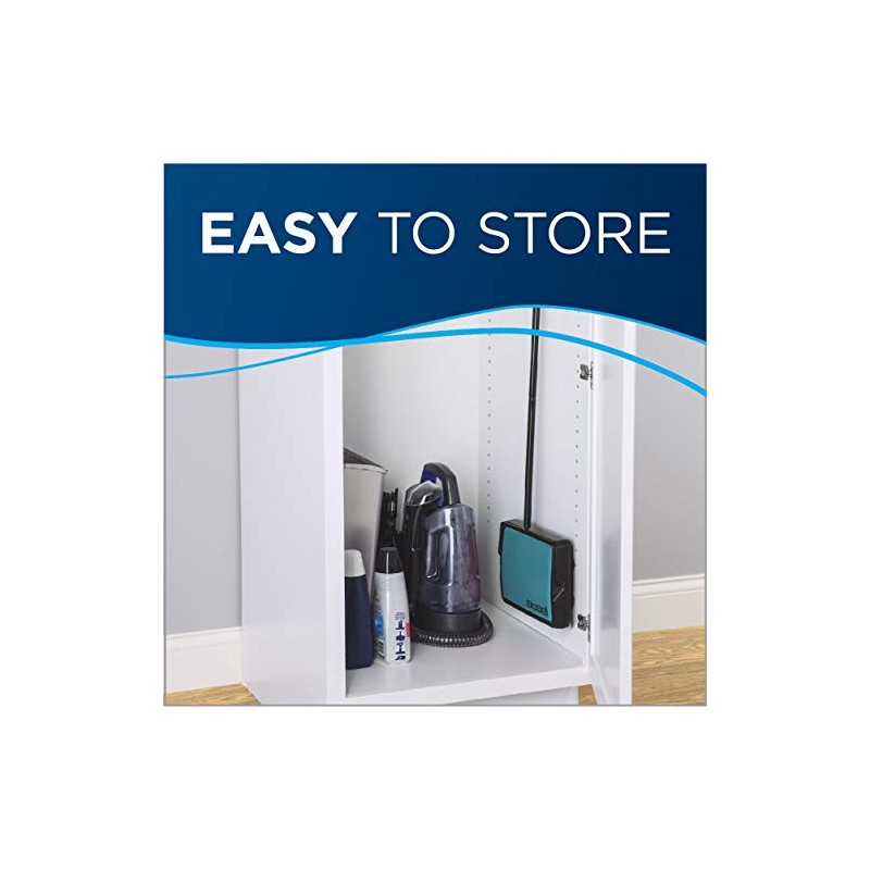 Bissell Easy Sweep Compact Carpet & Floor Sweeper, 2484A, Teal
