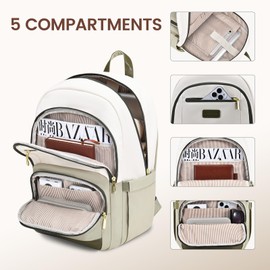 LOVEVOOK 15.6 inch Laptop Backpack - Versatile Work and Computer Backpack for Men and Women, Durable and Stylish Design