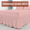 16" Extra Deep Frilled Base Valance Sheets Plain Dyed Easy