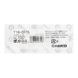 Hakko T18-CF15 Bevel Soldering Tip for Hakko FX-888/FX-8801 - 1.5 mm/60deg x 13.5mm