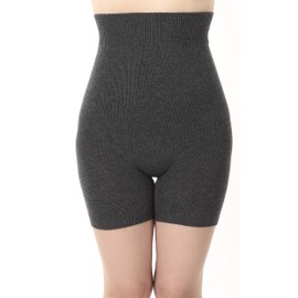 [kasane Lab] [Kasane Lab] Inner Silk Outer Cotton Pants (3/4 Length) [Made in Japan/Koryo-cho, Nara Prefecture], charcoal