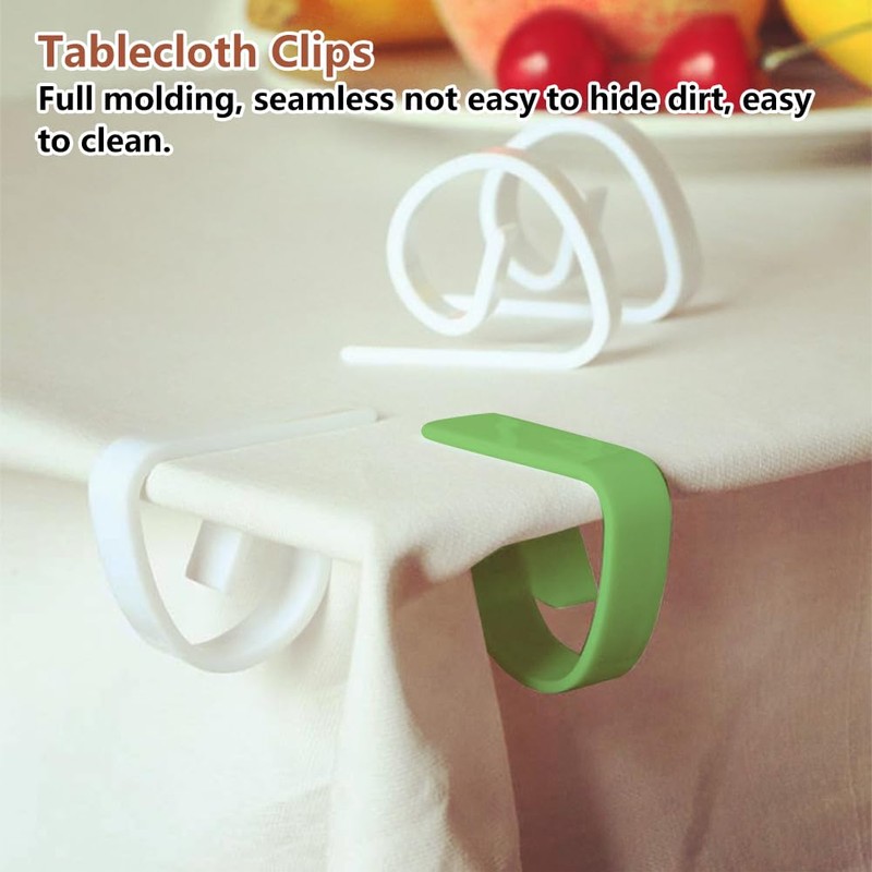 KARELLS Tablecloth clips, table clips, 8 pieces tablecloth clips, outdoor