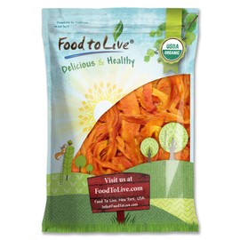 Food to Live Organic Dried Papaya Spears, 4 Pounds Kosher, Unsulfured, Unsweetened, Vegan, Bulk