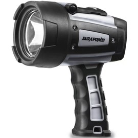 Durapower Rechargeable Spotlight, IP68 Waterproof Super Bright Handheld Spotlight, High Lumen LED Portable Spot Flashlight for Marine Boat Hunting Camping