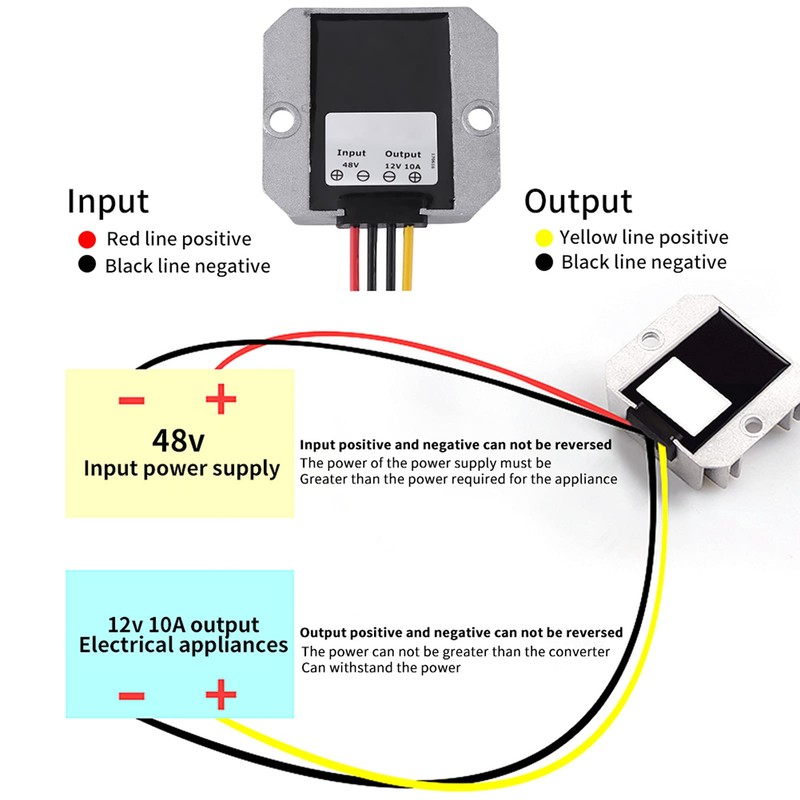 Buck Voltage Module DC-DC 48V-12V 10A Max 94% Efficiency 120W