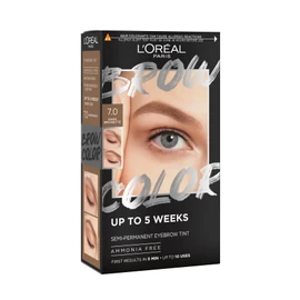 L'Oréal Paris, Semi-Permanent Eyebrow Tint, Lasts up to 5 Weeks, Visible Results in 5 Minutes, Up to 10 Uses, Ammonia Free, Brow colour, Shade: 7.0 Dark Blonde