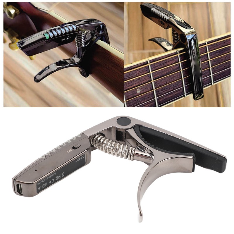 2 In 1 Acoustic Guitar Capo Precise Accurate Tuning Full