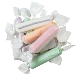 Bayside Candy Salt Water Taffy Logs – Individually Wrapped Classic Chewy Taffy Candy (1LB)
