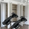 JinBoCheng 4 Pack Soft Close Cabinet Hinges，Black Hinges 100 Degree