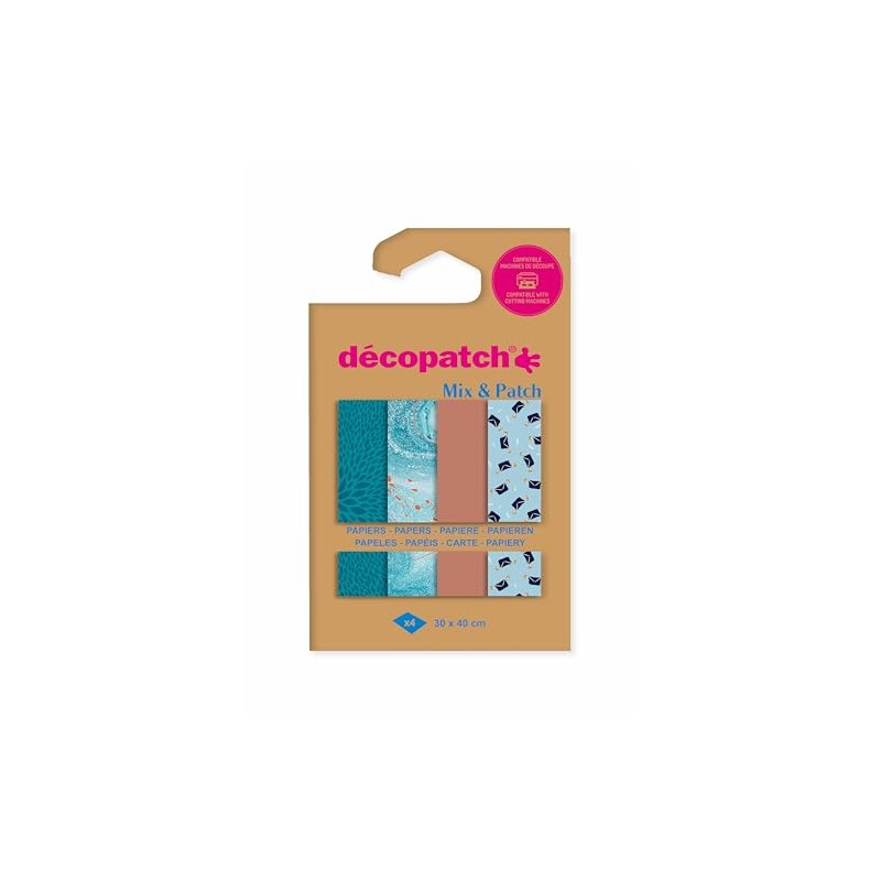 Décopatch DP042C Pack Mix Patch with 4 Sheets of Décopatch