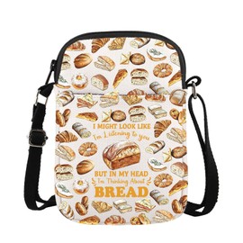 Lywjyb Birdgot Bread Maker Crossbody Bag Baking Gift Bread Food Foodie Gift Bread Day Gift Bread Lover Gift (Bread CR CA)